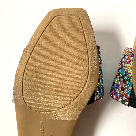 INC International Concepts Womens 7M Multicolor Rhinestone Nataliah Slide Sandal - Picture 11 of 16